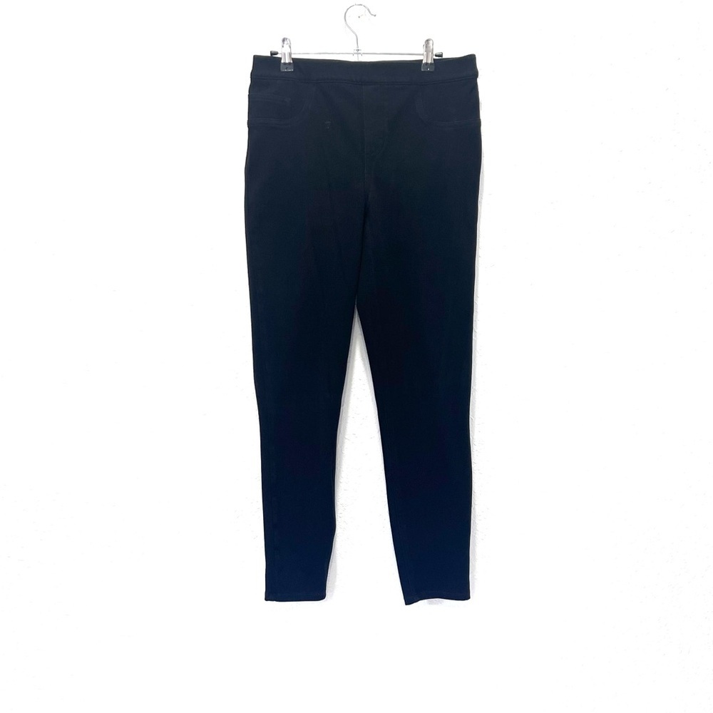 Spanx Jean-ish Ankle Leggings Black Skinny Pants large‎